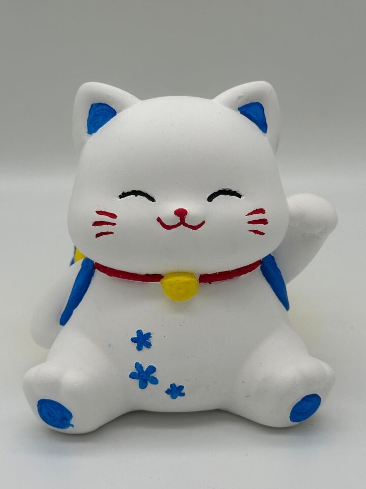 Çantalı Kedi Kalemlik Lacivert