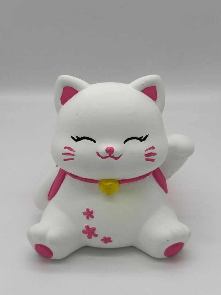 Çantalı Kedi Kalemlik Pembe